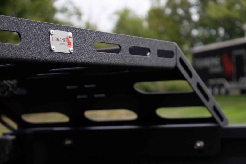 Jeep Gladiator JT Truck Bed Storage Rack - Fishbone Offroad - Powder Coated - Black - `20-`27